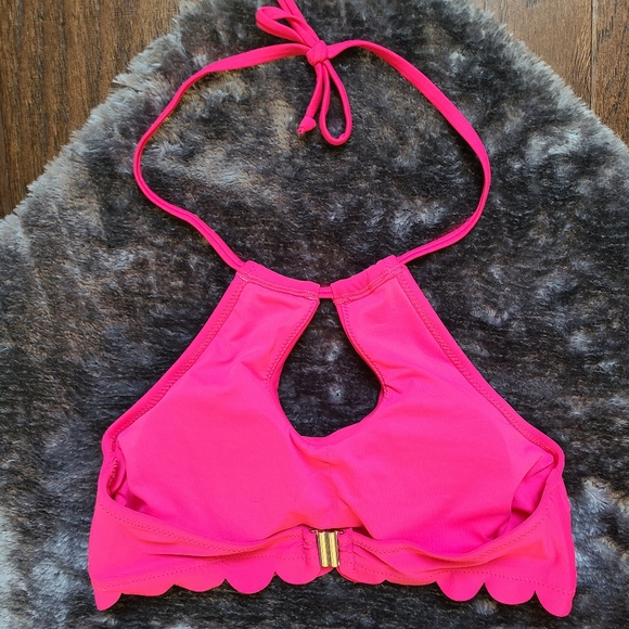 NWT Pink & White Floral Halter Cupshe Bikini - Picture 4 of 7